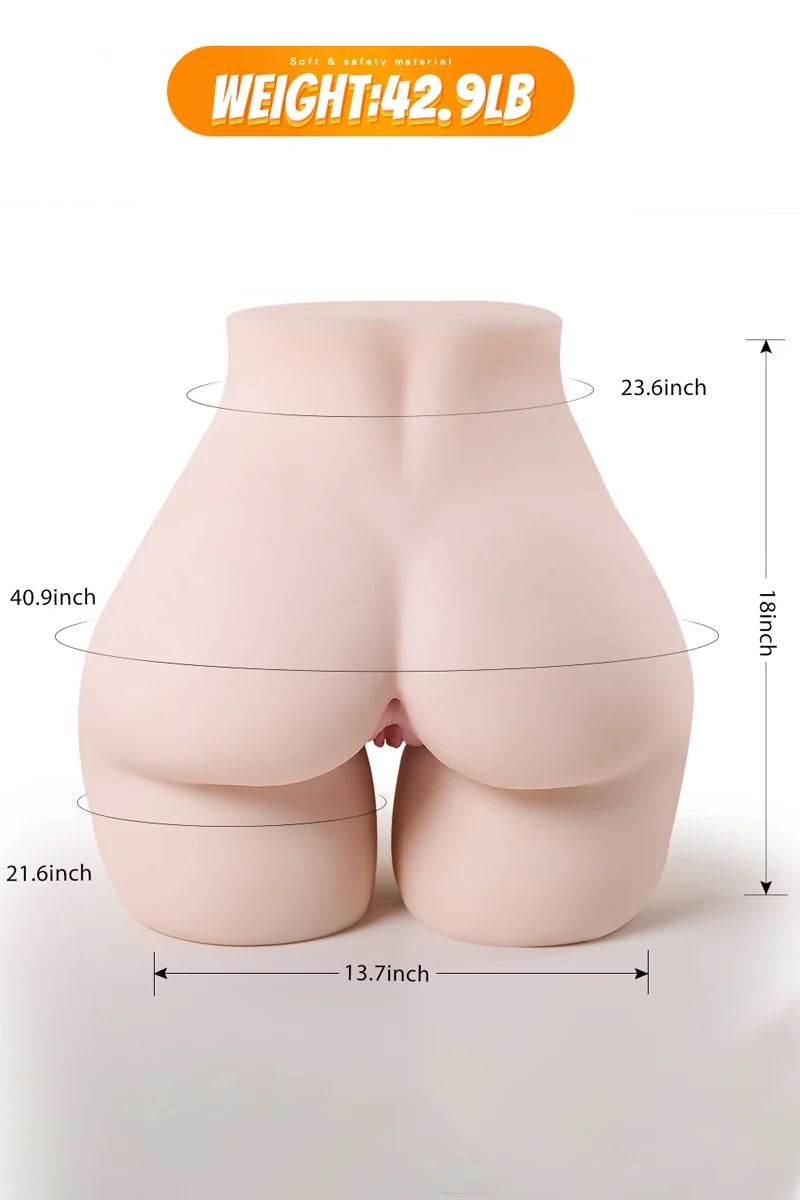 Duże Pośladki Torso Gena 19,5 kg (Obwód Bioder 104 cm, TPE)