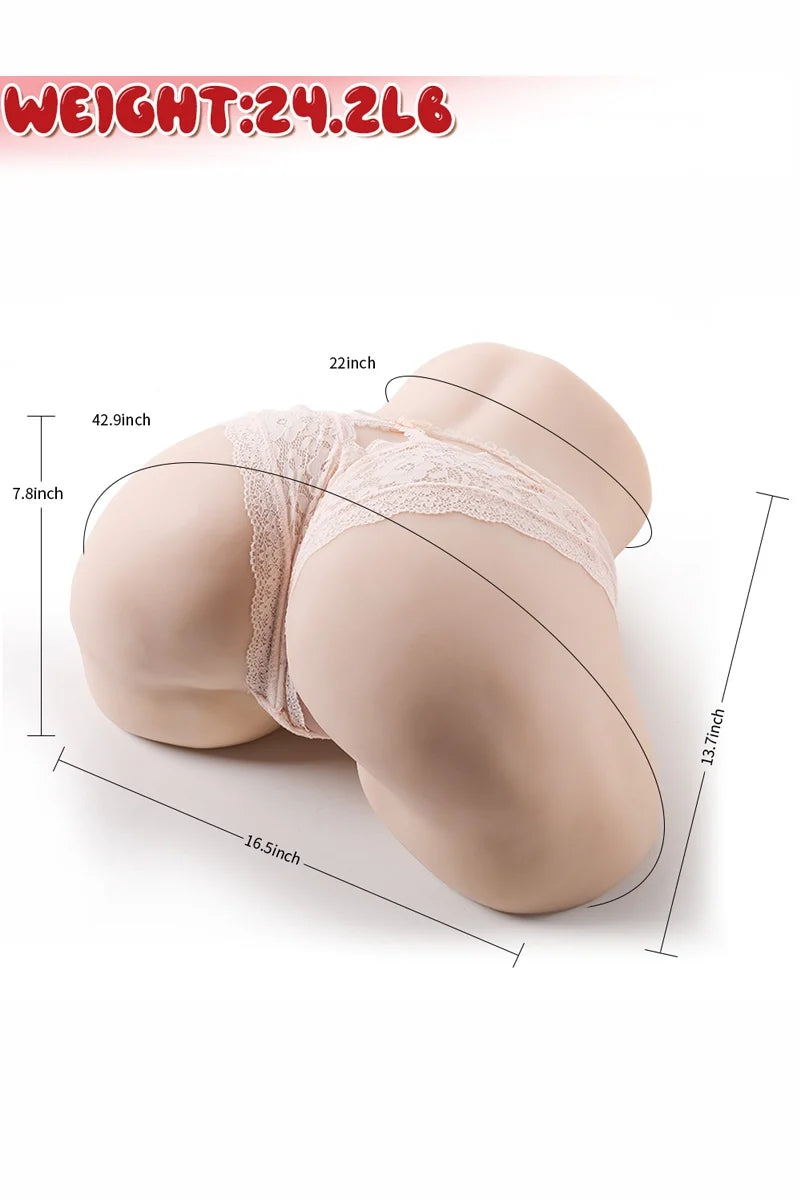Duże Pośladki Torso Irene 11 kg (Pośladki 109 cm, TPE)