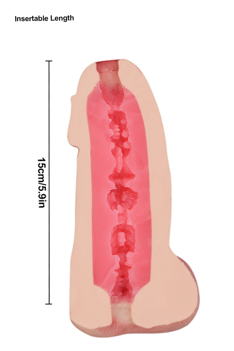 Mini Silikonowy Masturbator Audrey w Kształcie Pośladków 450 g