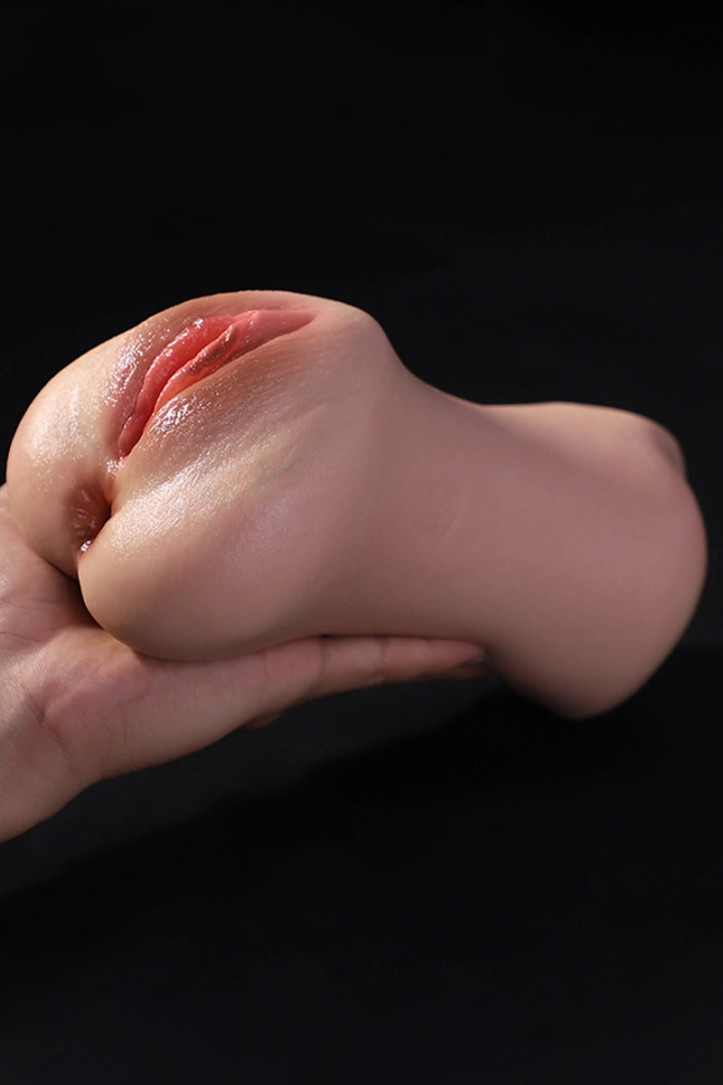 Silikonowy Masturbator Emma 3w1 1 kg (Usta + 2 Kanały)