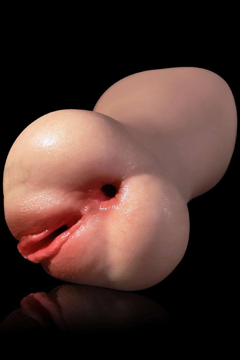 Silikonowy Masturbator Emma 3w1 1 kg (Usta + 2 Kanały)