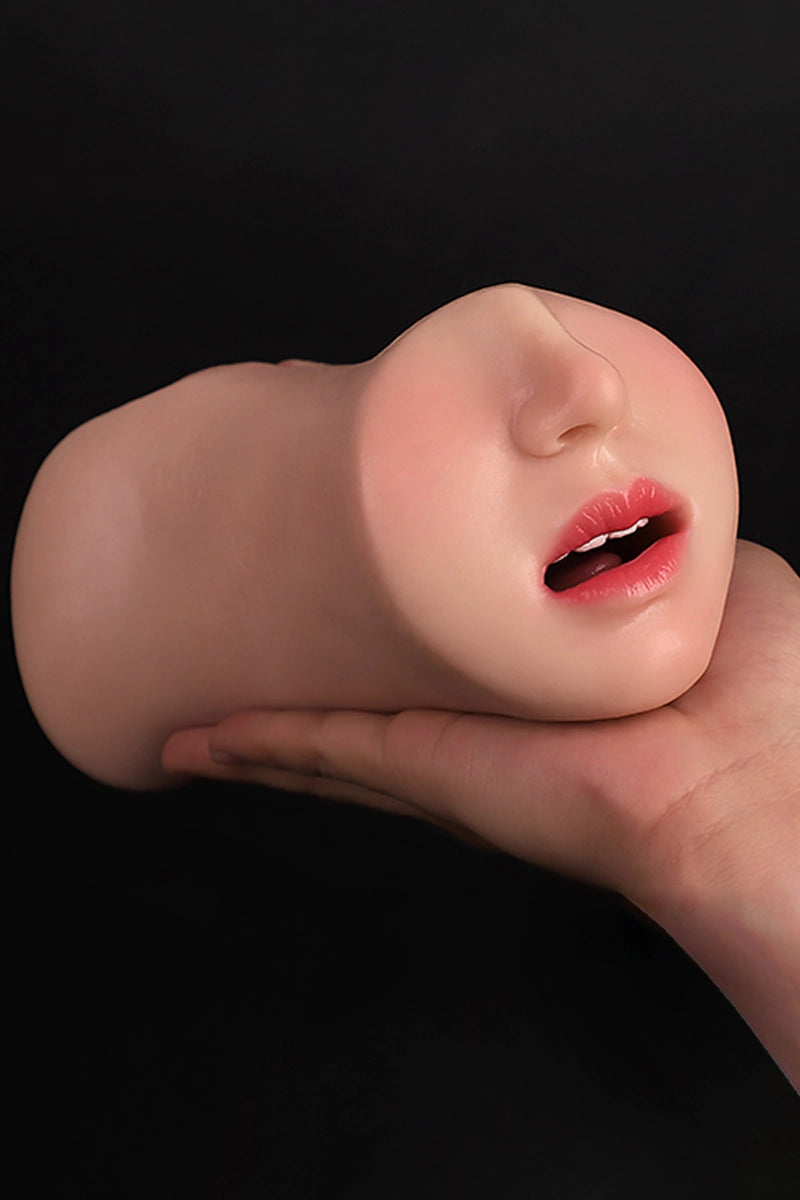 Mini Silikonowy Masturbator Janice 3w1 0,9 kg (3 Kanały)