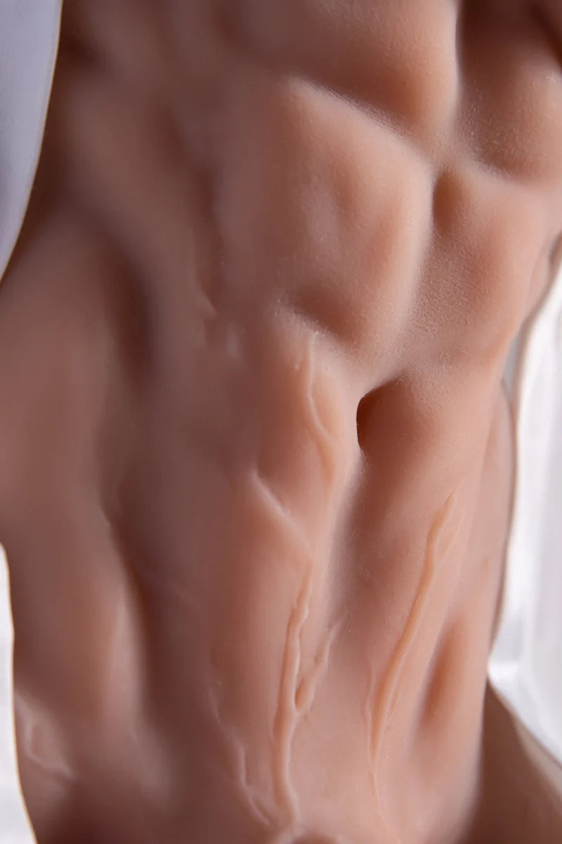 Męskie Torso Kalel z Metalowym Rdzeniem 3,79 kg (Penis 20 cm, TPE)